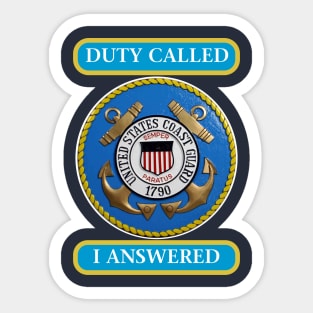 DutyCallsCoastGuard I Sticker